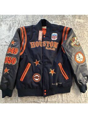 Headgear Classics Houston Eagles Negro League Baseball Varsity Jacket Size XL